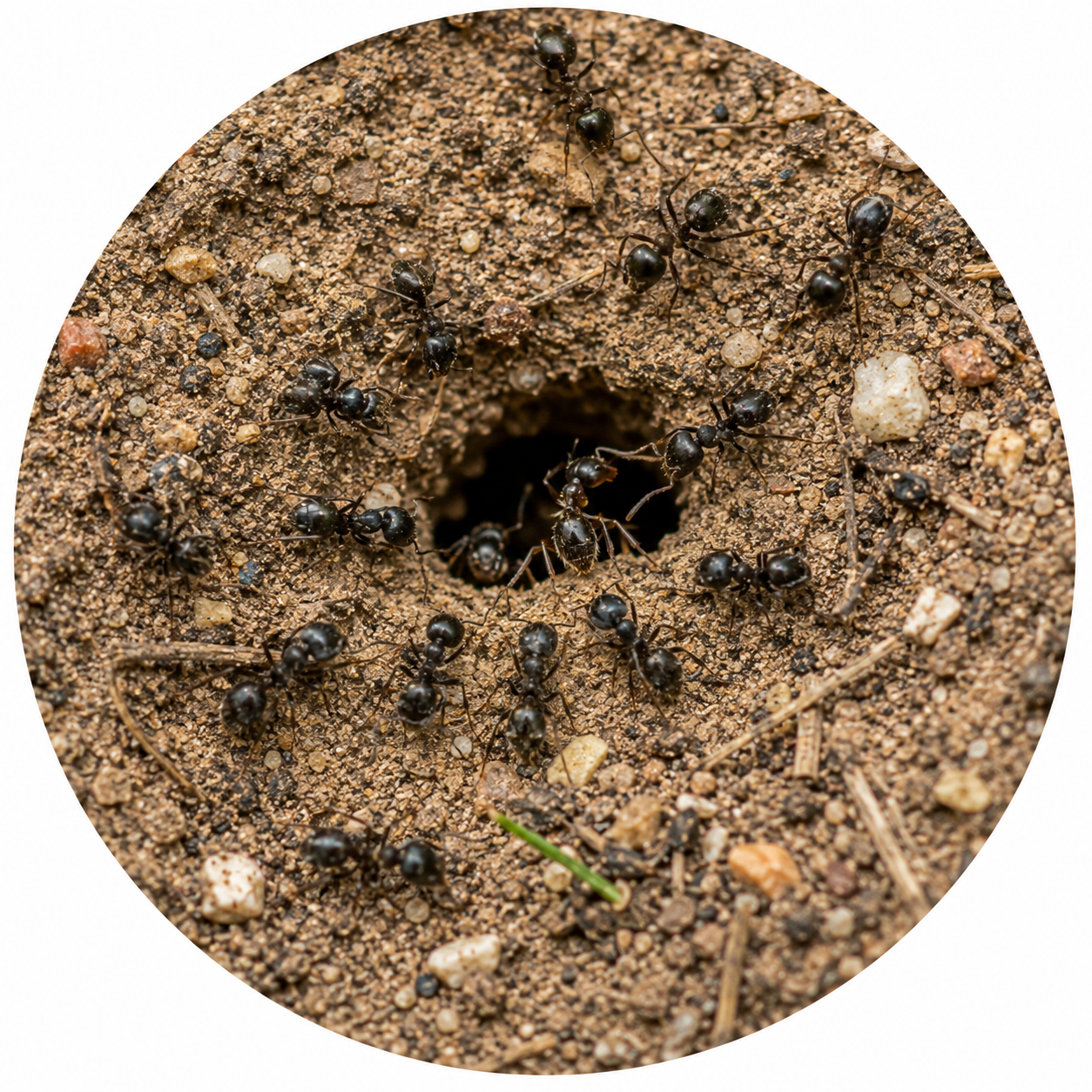 Gros plan sur Fourmis